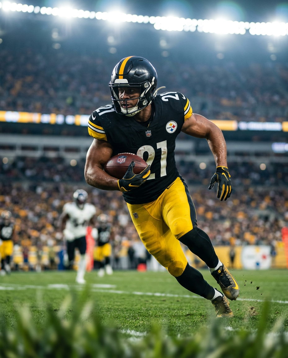 NFL athlete in action